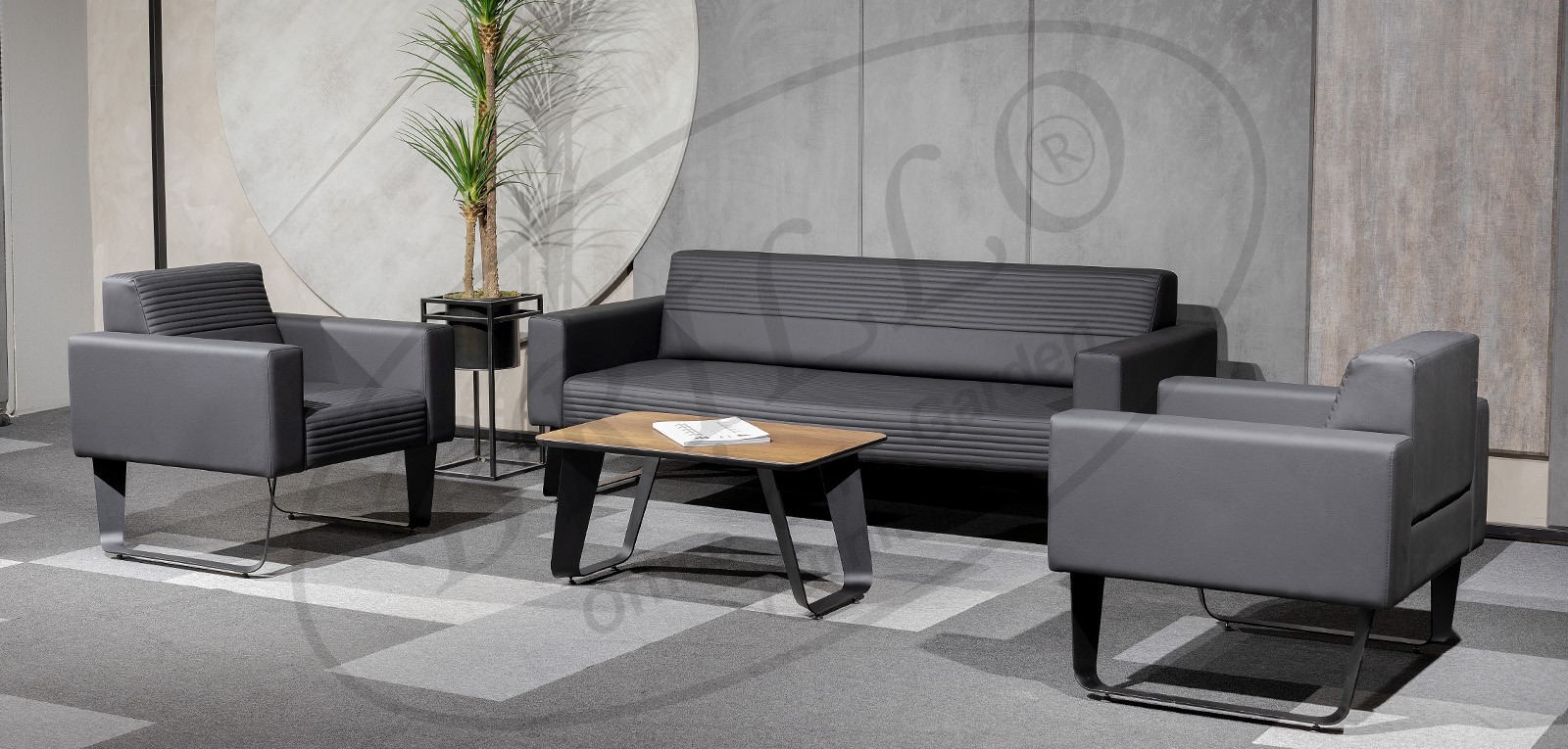 Alpi X Üçlü Oturma Grubu - Ofis mobilyası - Ofis mobilyaları